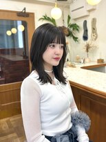 シエン 恵比寿(CIEN)&nbsp;ふんわりくびれミディアムヘア/地毛風透明感カラー