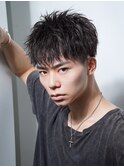 【alpha 新宿ツーブロック×ショートマッシュ