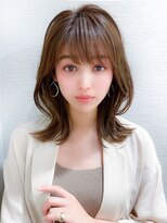 アフロートフクオカ(AFLOAT FUKUOKA)&nbsp;【NEW OPEN】小顔前髪あり後れ毛サイドバングメルティカラー