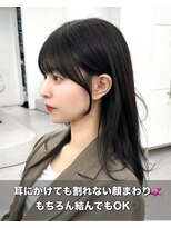 アマトウキョウ アユンチェ(AMA TOKYO×AYUNCHE) 前髪顔まわり韓国ヘアレイヤーカットサイドバンク2wayバンク韓国