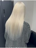 13306ブリーチ＆ダブルカラー韓国レイヤーホワイトブロンド