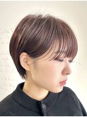 別府ショートボブ顔まわりレイヤーカット髪質改善カラー30代