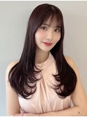 レイヤーカット/髪質改善/ピンクブラウン