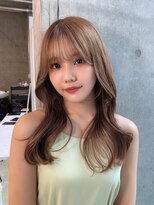 メラク(Merak) 大人可愛い×透明感カラー小顔レイヤーロング【20～40代】