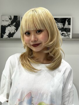 ゼスト ジグ(ZEST ZIGU) ブロンドレイヤーカットケアブリーチ韓国ヘア