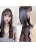 【金沢*初登場♪】髪質改善矯正ストレート+デザインカット+髪質改善Tr