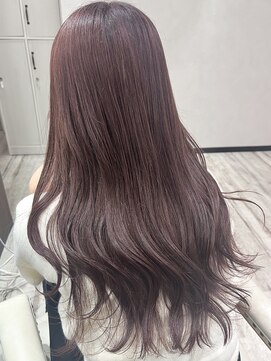 ベルヘアーデザイン 堺東(Belle hair Design) ピンクカラーパープルレイヤーカットイルミナカラー堺東