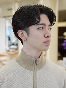 ビュートリアム 福岡(BEAUTRIUM) 大人ナチュラルセンターパートショート "ニュアンスパーマ"