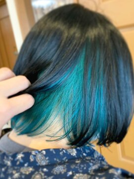 ナオシ トレス 富雄店(nao*c tres) デザインカラーボブ【奈良市／富雄】