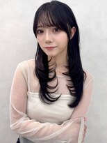 アッシュ 新杉田店(Ash)&nbsp;新杉田レイヤーカット韓国ダブルカラー顔周り前髪カットボブ