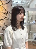 レイヤー×セミロング×20代30代