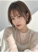 池袋/20代30代/小顔/大人可愛い/ショートボブ/髪質改善カラー