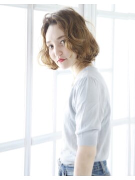 シャンプー 本庄店(SHAMPOO) ルーズな質感とグラデーションカラーほんのり甘いフレンチボブ