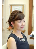 くるりんぱと編み込み