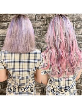 あるじゃんすー 新宿店 ピンクユニコーン#シールエクステ#リラックスウェーブ#新宿