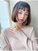 松宮錦糸町/モカベージュ/ココアベージュ/ゆるふわ/シアーカラー
