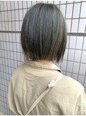 ○透明感カラー/イルミナカラー/切りっぱなしボブ