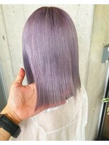 ガルボ ヘアー(garbo hair) #パープル#ケアカラー#ブリーチ#ボブ#高知#下村スタイル