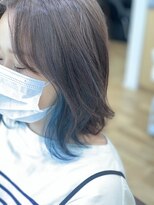 ヘアースペース アモール(Hair Space Amor)&nbsp;インナーカラーブルー