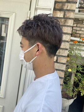 ロイジー(roijir) 表参道 roijir アップバングショート×アッシュカラー