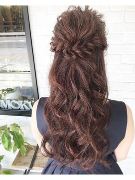 モク ヘアーサロン(moku hair salon) 結婚式ハーフアップ