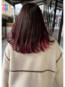 ヘアメイク マリア 福岡天神西通り(hair make MARIA) インナーカラー(ピンク)