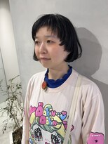 エイト ヘアサロン 渋谷本店(EIGHT) アシメバングXぱっつんボブ　Furu75