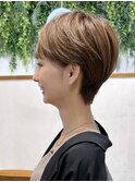 【渡辺】ショートグラデーションカラーペールベージュ