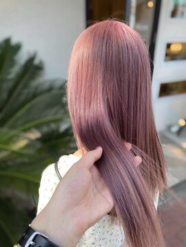 クララ スギタ(CLALA Sugita) ストレートロング☆淡めピンクパープル