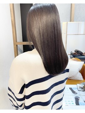 ジーナ 熊本(Zina) [Zina熊本/福井崇洋]髪質改善/グレージュカラー/うる艶髪