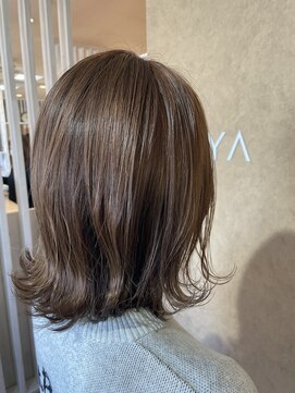マヤ 竜王店(MYA) ミディアムボブ×ベージュ