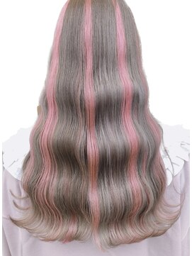 シエル 羽生店(Ciel) ミルクティーカラー×ピンクハイライト