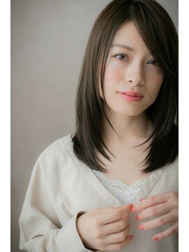 カバーヘア ブリス 志木南口駅前店(COVER HAIR bliss) □チャコールグレー前下がり小顔ワンカール116志木30代40代50代