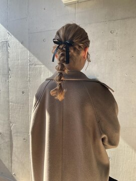 アルカナ 明治神宮前原宿(ARCANA) 切りっぱなしボブ エアリーロング 美髪 ピンクブラウン