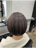 ★デザインカラー/レイヤーカット/ウェットヘアオリーブベージュ
