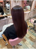 美髪ケア＊髪質改善＊ピンクブラウン＊美髪ケア