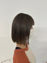 O 20代30代40代大人かわいい前下がり切りっぱなしボブ