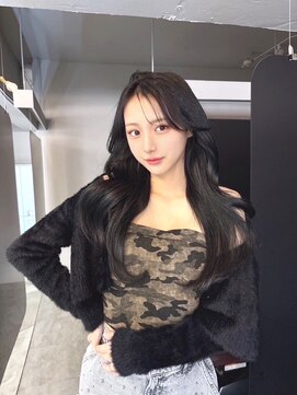 ジーナ 名駅(XENA.) 《ha14》ロングレイヤー/レイヤーカット/くびレイヤー/前髪