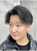 縦落ちツイストスパイラル/波巻きパーマ/2wayマッシュショート