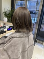 ザザ ZA/ZA 茗荷谷&nbsp;オリーブカラー/ボブ/ハイライト