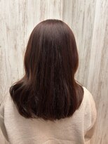 レーベ(Lowe) ばっかりセミロング×ピンクブラウン