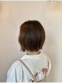 ナチュラルな切りっぱなしボブ