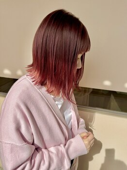 リールヘアー 大野城店(rire hair)の写真/髪のダメージを最小限に抑えつつ透明感のある色味を創り出す☆あなたのなりたいカラースタイルが見つかる♪