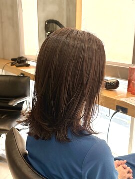 エリマ 調布(elima) 調布レディースカットボブレイヤーカーキブラウンワンカラー