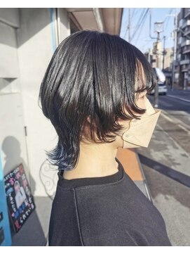 フロップニク(FLOPNIK) 青髪ネープウルフ