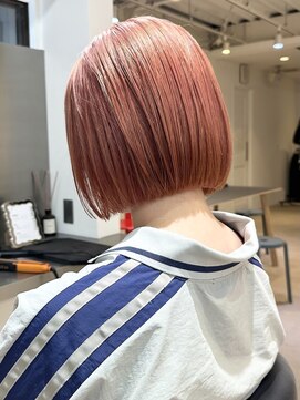 ラック 表参道(LUCK) オレンジブラウン/ツヤ髪スタイル/ニュアンスカラー/ボブ