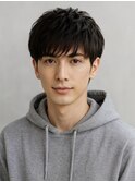 Haleニュアンスパーマスパイキーショートバーバーフェザーパーマ