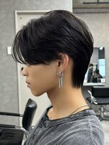 エルマーク 和歌山(L-MARK) マッシュヘア/黒髪/メンズカット/men's/フェザーパーマ