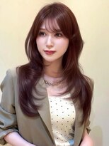 ジーナ 近鉄奈良(Zina)&nbsp;髪質改善*韓国ダークパープル顔まわりレイヤー*美髪【Zina奈良】