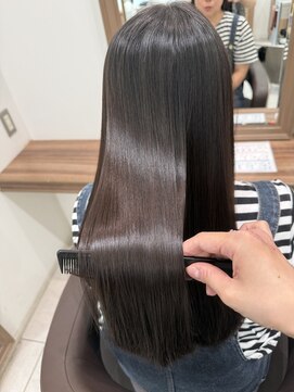 アッシュ 豊田店(Ash) 【艶ロング】梅雨時期はこれ《縮毛矯正》